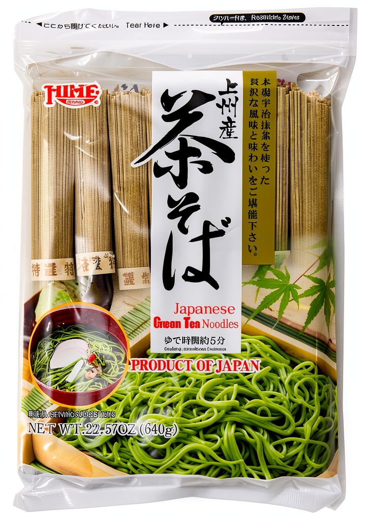 Pacific Rim Gourmet Soba Noodles package with green tea flavor