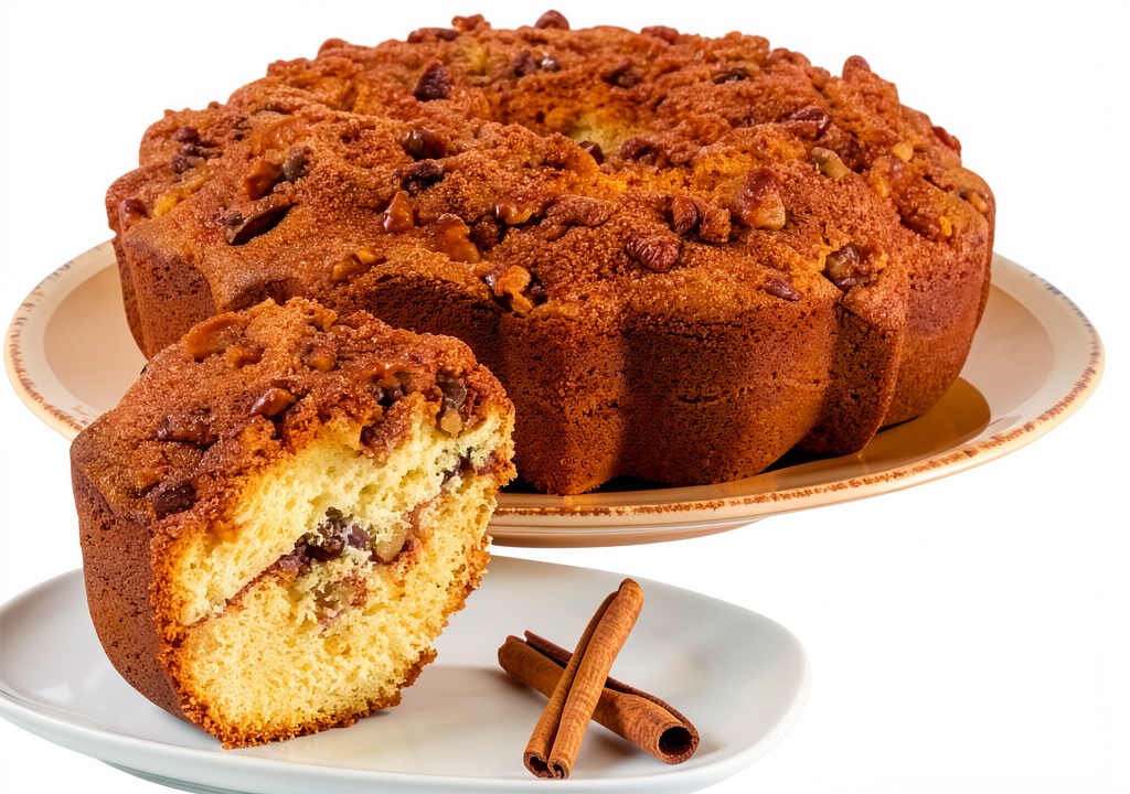 Rocky Mountain Cinnamon Streusel Coffee Cake in birthday gift tin