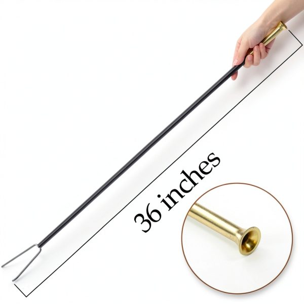 Fireplace Poker Blower MorningRo Steel Modern Fire Pit Tool-1