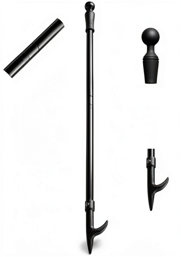 Fireplace Poker Stainless Steel Black Finish BsBsBest-4
