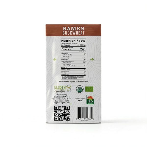 Big Green Organic Buckwheat Ramen Gluten Free Family Pack-1