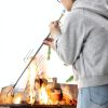 Fireplace Poker Blower MorningRo Steel Modern Fire Pit Tool-5