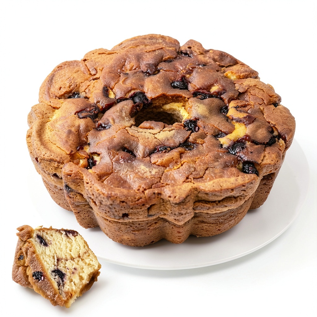 Krusteaz Coffeecake Mix box displayed on a kitchen counter
