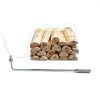 Fireplace Poker Iron Chrome GANAZONO Fire Pit Accessories-2