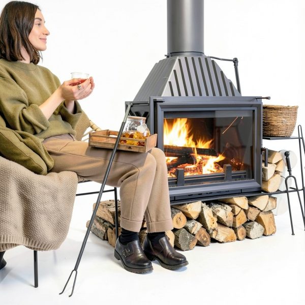Fireplace Poker Blower MorningRo Steel Modern Fire Pit Tool-4
