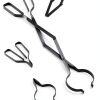 ZBXFCSH Fireplace Poker Set Heavy Duty Steel Foldable Tools-2