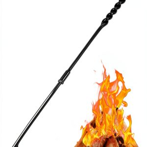 CKLT Fireplace Poker 26in Manganese Steel Wood Burning-0