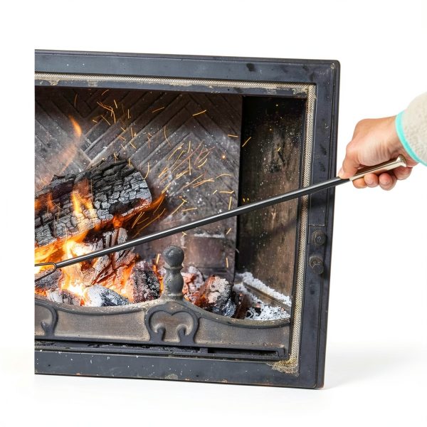 Fireplace Poker Blower MorningRo Steel Modern Fire Pit Tool-3