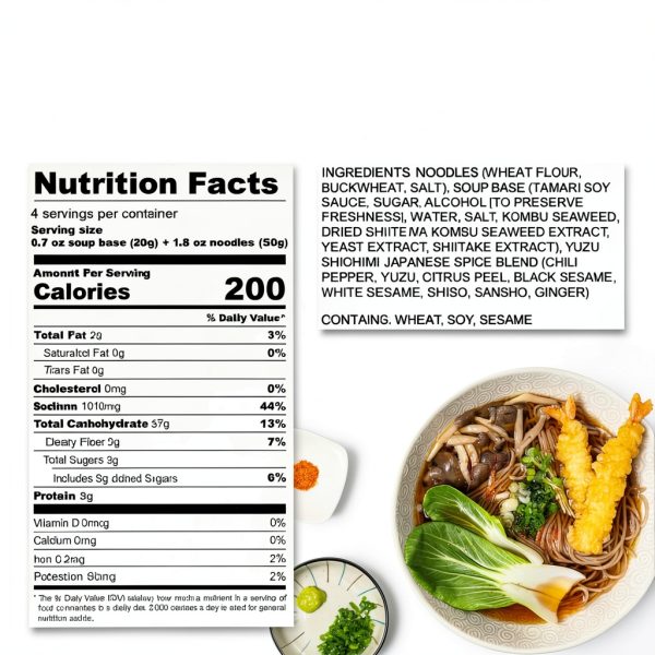 Yuzu Soba Noodles Kenchan Ramen Vegan Buckwheat-1
