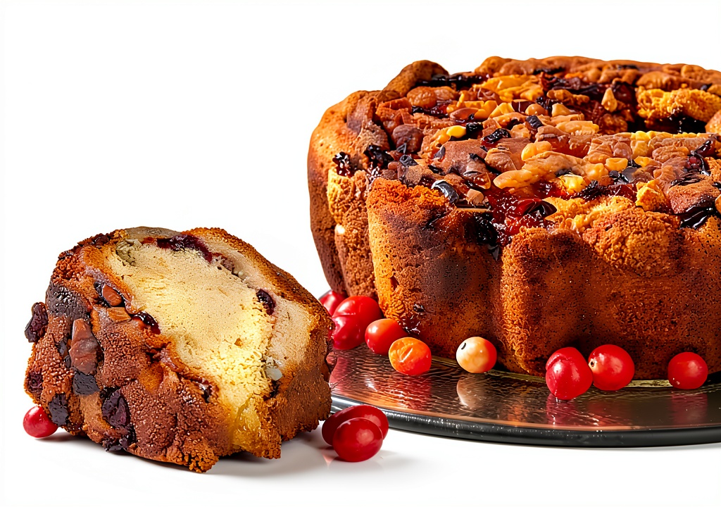 My Grandma's Coffee Cake Cranberry Bliss displayed on a festive table