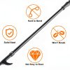 Fireplace Poker Stainless Steel Black Finish BsBsBest-6