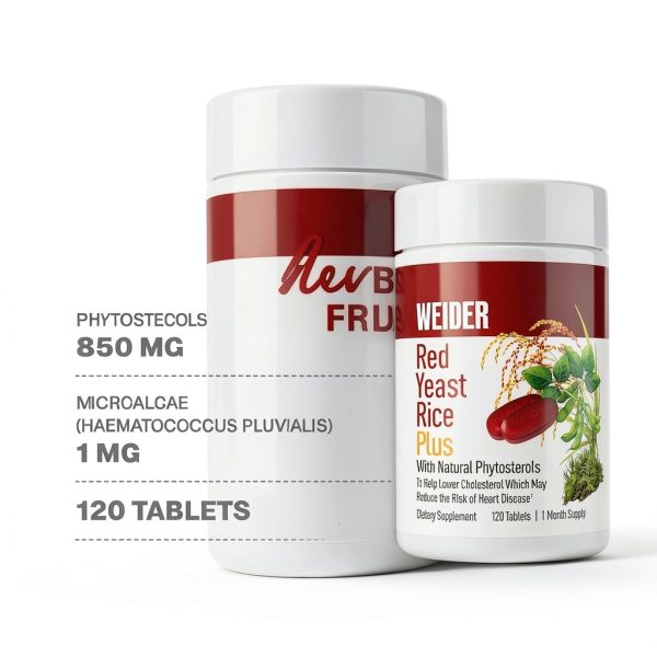 Red Yeast Rice Plus by Weider 120-Count Gluten-Free Capsules-1
