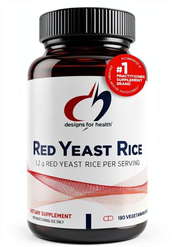 Red Yeast Rice 1200mg Organic Supplement by Designs for Health-0