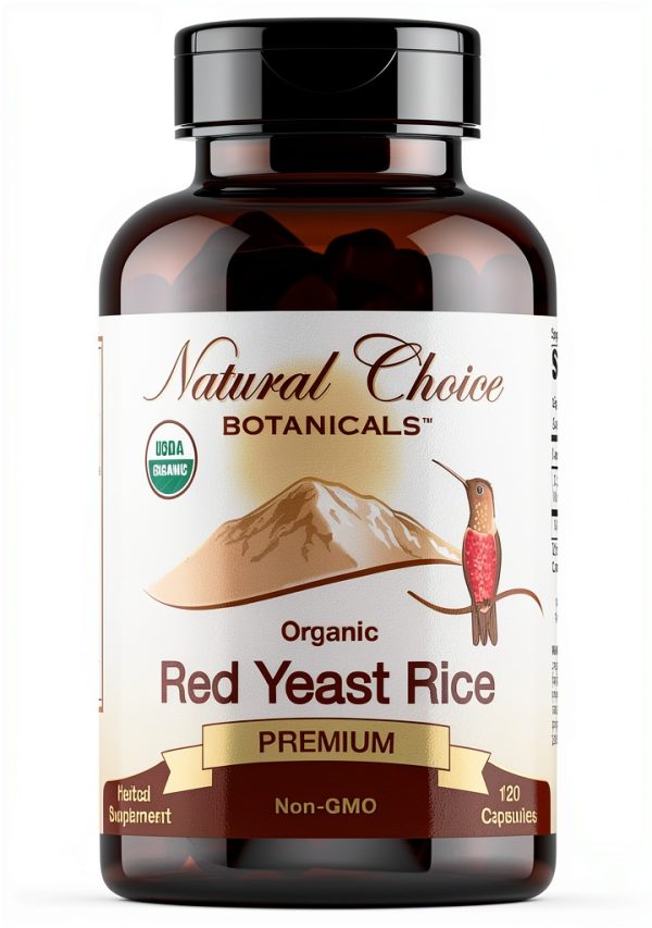 Organic Red Yeast Rice Capsules 600mg PureForm Vegan NonGMO GlutenFree-0