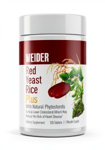 Red Yeast Rice Plus by Weider 120-Count Gluten-Free Capsules-0