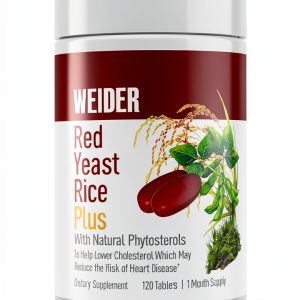 Red Yeast Rice Plus by Weider 120-Count Gluten-Free Capsules-0