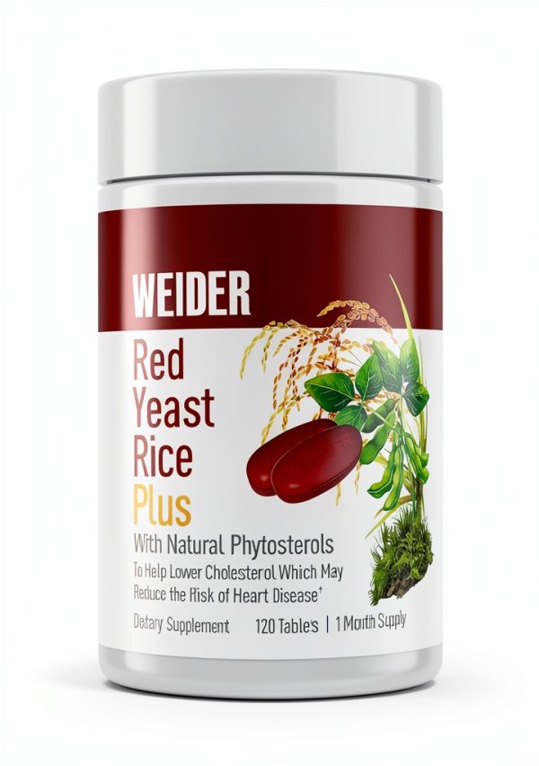 Red Yeast Rice Plus by Weider 120-Count Gluten-Free Capsules-0