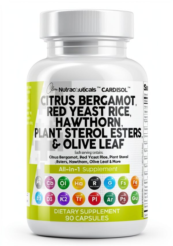 Citrus Bergamot CoQ10 Heart Health Supplement - 60 Capsules-0