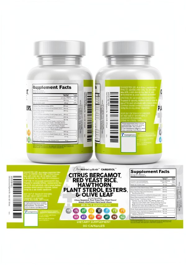 Citrus Bergamot CoQ10 Heart Health Supplement - 60 Capsules-7
