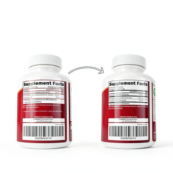 Purely Holistic Red Yeast Rice 1200mg with CoQ10 Niacin 120 Veg Caps-5