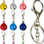 Cat Collar Bell Qulkws 9-Piece Colorful Set with Key Rings-0