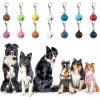 28Pcs Pet Bells for Dog Cat Collar Colourful Pet Small Bells with Clasps Dog Cat Collar Charms Pets Pendant Accessories Stainless Steel Keychain Loud Crisp Sound for Animal Christmas Decoration-4