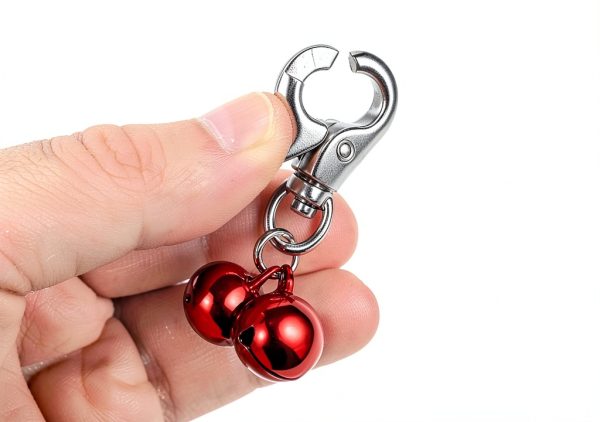 4 Pcs Bells for Dog Collars Cat Bells for Collar Loud Dog Collar Bell with Heavy Duty Snap Clips Pet Bell Collars for Tracking and Training Suitable for Dogs and Cats Pet Pendant Accessories-2