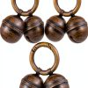 3 Pcs Dog Bells for Pet Tracking Extra Loud Cat Dog Collar Vintage Copper Bells with Quick Clips Anti Lost Training Pets Pendant Accessories Anti Theft Bell for Little Dogs Cats-0