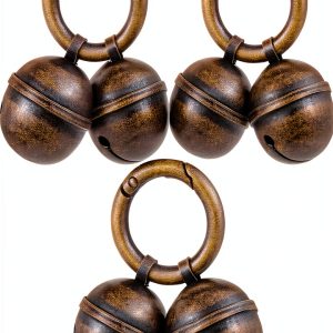 3 Pcs Dog Bells for Pet Tracking Extra Loud Cat Dog Collar Vintage Copper Bells with Quick Clips Anti Lost Training Pets Pendant Accessories Anti Theft Bell for Little Dogs Cats-0
