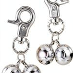 Bremorou Bell For Dog Collar 2 Pack Silver Stainless Steel Charm-0
