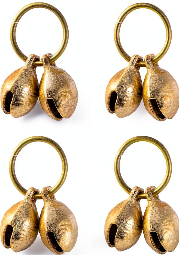 Copper Bell for Dog Collar 8 Pcs Extra Loud Brass Bells by MBAIYO-0