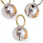 GCA Pet Dogs and Cats Collar Bells,Pet Collar Accessories,1/2-Inch, Silver（3 Sets ）-0