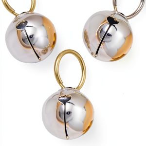 GCA Pet Dogs and Cats Collar Bells,Pet Collar Accessories,1/2-Inch, Silver（3 Sets ）-0