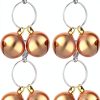 Double Bells for Dog Collar, 4 PCS Stainless Steel Cat Bells Mini Cat Bell Loud Anti-Lost Gold Bell for Cats Collars Gold Pet Pendant Accessories forr Training Dogs-Bell-0
