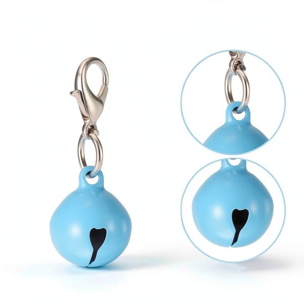28Pcs Pet Bells for Dog Cat Collar Colourful Pet Small Bells with Clasps Dog Cat Collar Charms Pets Pendant Accessories Stainless Steel Keychain Loud Crisp Sound for Animal Christmas Decoration-1