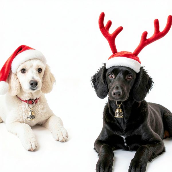 Copper Collar Bells 2Pcs Vintage Brass for Small Pets, Tag Compatible-4
