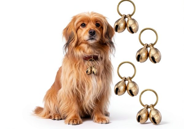 Copper Bell for Dog Collar 8 Pcs Extra Loud Brass Bells by MBAIYO-1