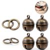 3 Pcs Dog Bells for Pet Tracking Extra Loud Cat Dog Collar Vintage Copper Bells with Quick Clips Anti Lost Training Pets Pendant Accessories Anti Theft Bell for Little Dogs Cats-2