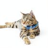 Mini Cat Bandana - Cat Bow Tie Collar with Bell & Bowtie, Breakaway Cat Collars Kitten Bow Tie with Safety Buckle, Adjustable Small Puppy Collar Soft Corduroy Kitten Collars for Girl & Boy Cats-4