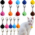 20PCS Pet Bells for Dog Cat Collar, Metal Round Cat Bell Collar with Clasps, Charm Pet Pendant Accessories Christmas Decoration Jingle Bell(Colourful)-0