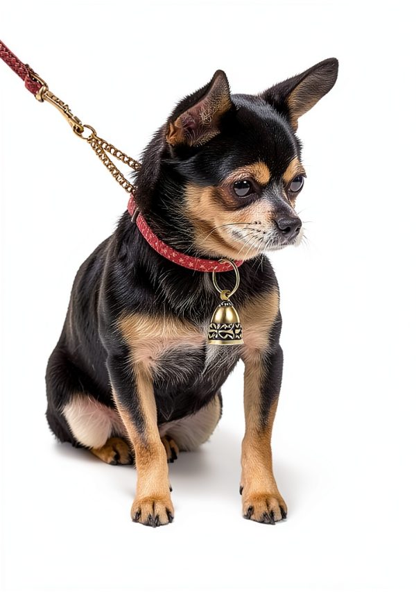 Copper Collar Bells 2Pcs Vintage Brass for Small Pets, Tag Compatible-5