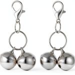 4 Sets Bells for Dog Collars, Cat Bell for Dog Collar Charm Cat Bells for Collar Training Pet Pendant Accessories for Dogs Kitty Puppy Pet-0