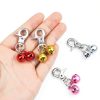 4 Pcs Bells for Dog Collars Cat Bells for Collar Loud Dog Collar Bell with Heavy Duty Snap Clips Pet Bell Collars for Tracking and Training Suitable for Dogs and Cats Pet Pendant Accessories-6