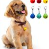 28Pcs Pet Bells for Dog Cat Collar Colourful Pet Small Bells with Clasps Dog Cat Collar Charms Pets Pendant Accessories Stainless Steel Keychain Loud Crisp Sound for Animal Christmas Decoration-3