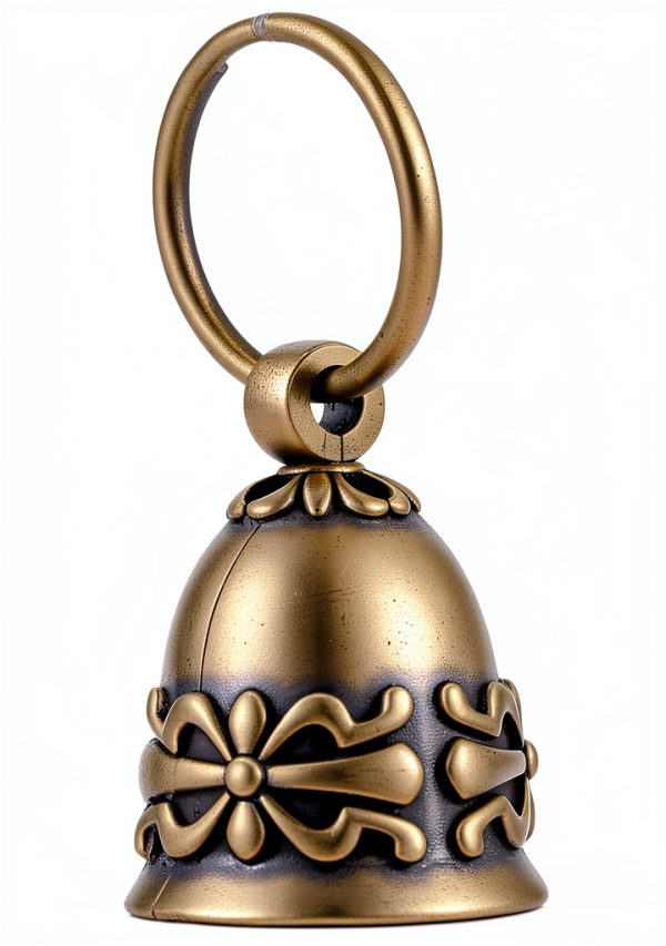 Copper Collar Bells 2Pcs Vintage Brass for Small Pets, Tag Compatible-0