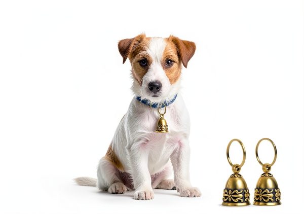 Copper Collar Bells 2Pcs Vintage Brass for Small Pets, Tag Compatible-8