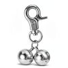 Bremorou Bell For Dog Collar 2 Pack Silver Stainless Steel Charm-3