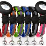Reflective Cat Collar AirTag Holders Bemix Pets Breakaway Nylon Set 6-0