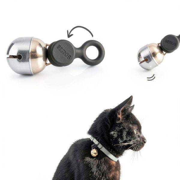 Cat & Dog Collar Bells Beau's Bells QuickLoop Double Bell Medium-1