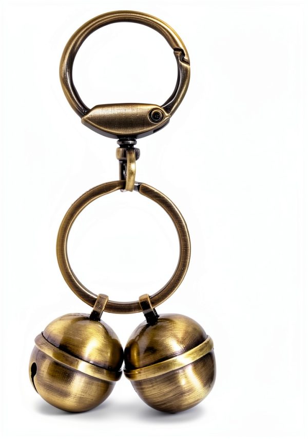 Copper Dog Bells Morn Light Glossy Bronze Quick‑Release Collar-5
